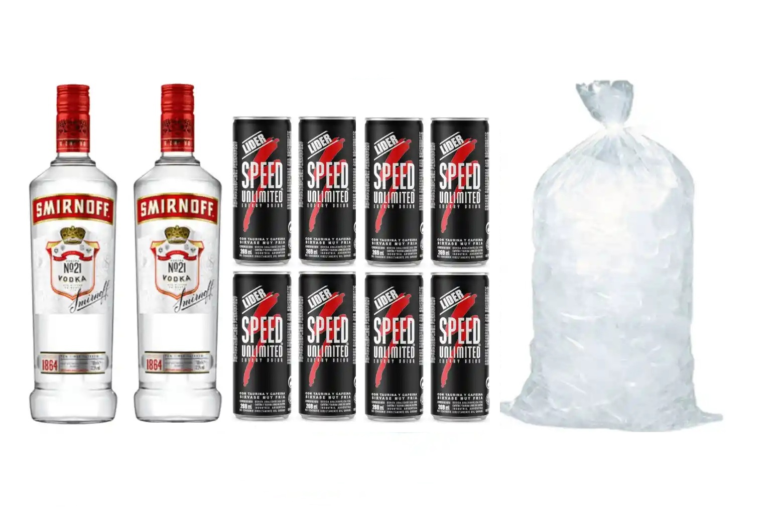 2 Smirnoff + 8 Speed